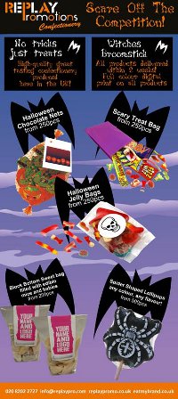 Scare off the competition with Replay Promotion's Halloween Confectionery